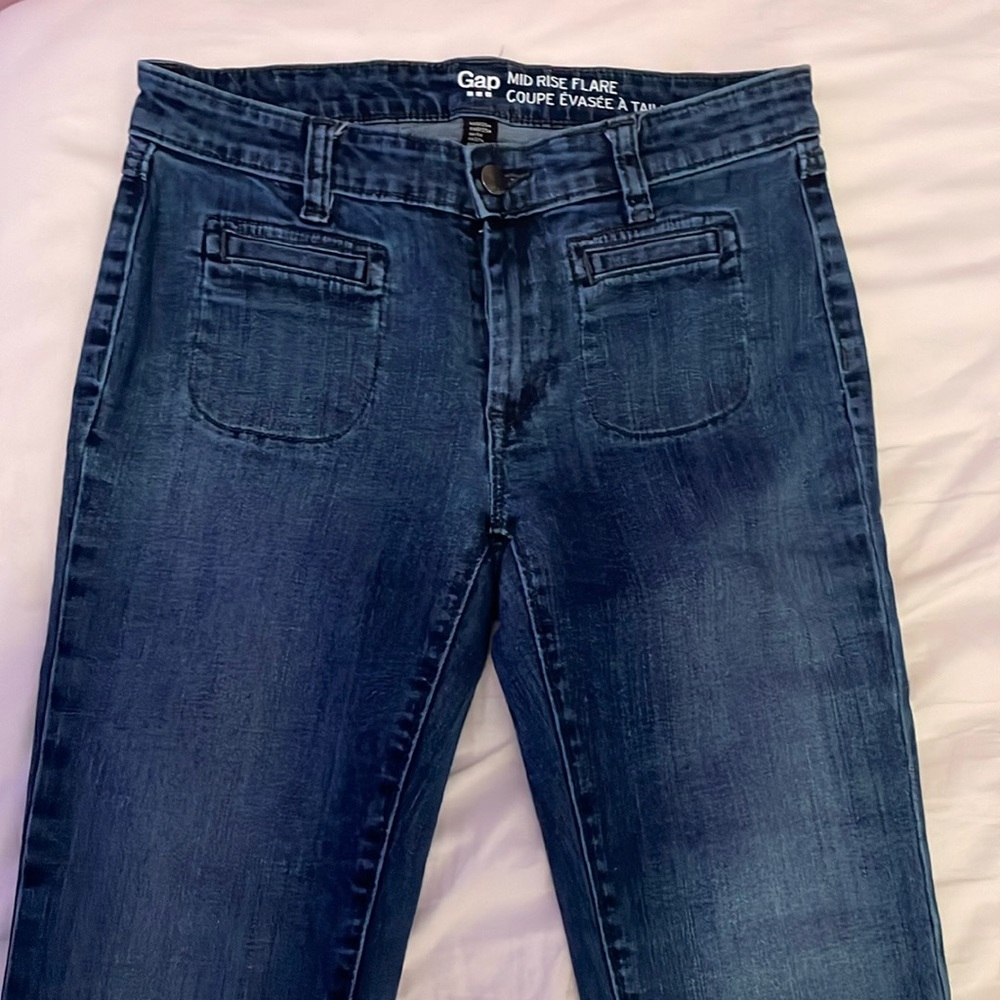 Gap Mid Rise Flare Jeans